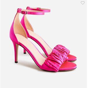 NWOT J. Crew Collection Pink Satin Heels